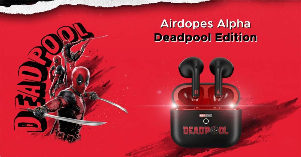 boAt Airdopes Alpha Deadpool Edition image