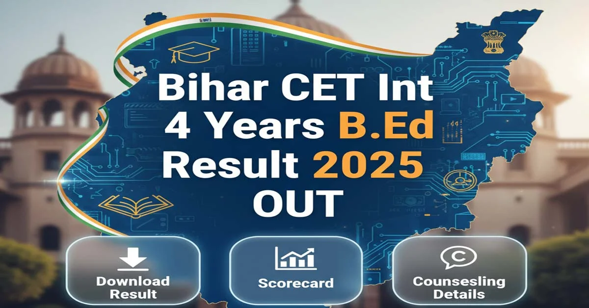 Bihar CET Int 4 Yrs BEd Result 2025